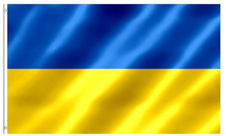 Ukraine Flagge 90x150 cm Ukrainisch Fahne mit Messing-Ösen für Sportveranstaltungen, Partys, Paraden Draußen Deko