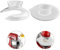 HOMGEN 2PCS Splatter Guard Covers for 4.5 and 5QT KitchenAid - Pouring Shield and Mixer Bowl Cover - Pouring Shield Fit Various Mixing Bowls and Fermentation lid for Medium Stainless Steel Bowl