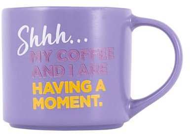Splosh - Cheeky Mugs | Funny Coffee Mug with Humorous Sayings and Messages | Unique Gift Ideas for Her and for Him | Coffee & Tea Lovers | 390ml (Purple)