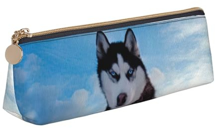 HKHLHLH Husky Federmäppchen für Jungen und Mädchen, multifunktionales Federmäppchen für Schule, Arbeit, Reisen, weiß, Einheitsgröße, Taschen-Organizer