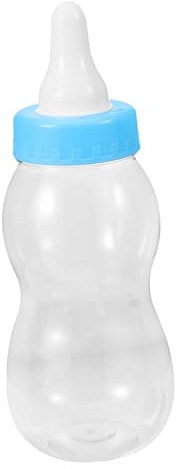 NOLITOY Spartopf Mit Babyflasche-design Spardose Sparschwein Für Junge Mädchen Tischdeko Geburtstagsgeschenk Kunststoff Blau