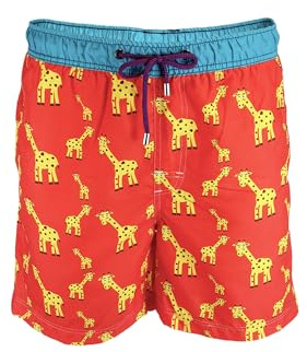 Unabux Herren Badehose Water Giraffe - Mehrfarbig - Größe M