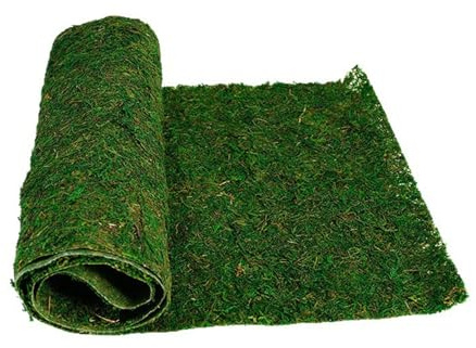 Xiyocadt Kunstrasen zum Basteln, Moosmatte, Getrocknetes Echtes Moos, Moosrolle für Landschaft, Floristik, Wand Dekoration (120 * 20 * 0.5 cm)