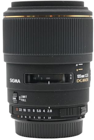 Sigma 105mm F2,8 EX DG Makro Objektiv (58mm Filtergewinde) für Nikon