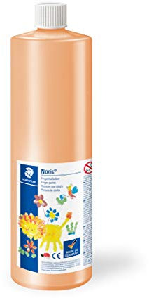 STAEDTLER 8811-43 - Noris Club Fingermalfarbe Mali, Wasserbasis, 750 ml, pfirsich