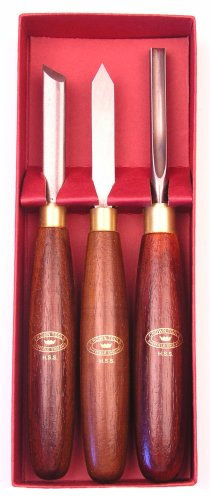 Crown 296A 3 Piece HSS Pen Turning Set