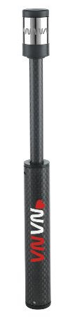 Barbieri Mini-Pumpe Nana, Carbon, F/V, 142 PSI / 10 Bar, 59 g, 119 mm, with mounting Clips for Frame, Blister-Packing