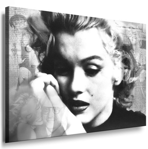 fotoleinwand24 Kunstdruck Marilyn Monroe Bild fertig auf Keilrahmen ! Pop Art Gemälde Kunstdrucke, Wandbilder, Bilder zur Dekoration - Deko. Film/Movie/Tv Stars Kunstdrucke
