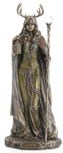 Elen of the Ways - Antlered Goddess of the Forrest Statue Sculpture Figure by Wu and Wu