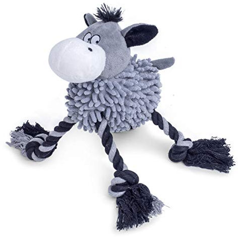 Petface Farmyard Buddies Noodle Donkey Plush Dog Toy