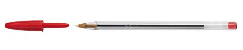 BIC 16461 Stylo-bille Cristal écriture moyenne 0,5 mm encre classique bille indéformable capuchon encre