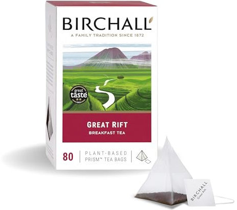 Birchall Great Rift Breakfast Blend - 80 Plant - Based prism Tea bags