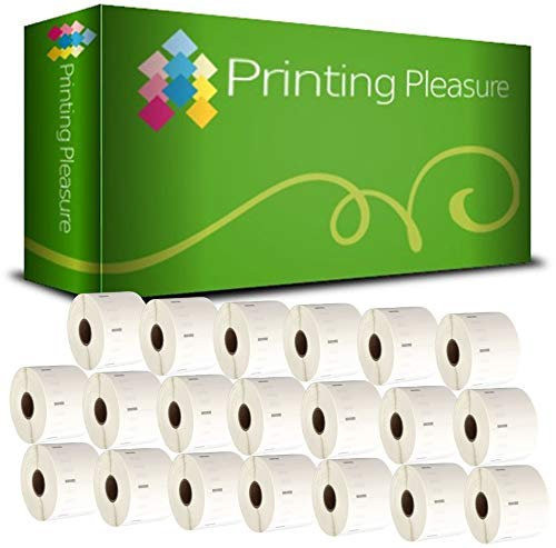 Printing Pleasure 20 x 11354 Rollen Etiketten kompatibel für Dymo LabelWriter & Seiko Etikettendrucker | 57mm x 32mm | 1000 Stück | Vielzweck-Etiketten