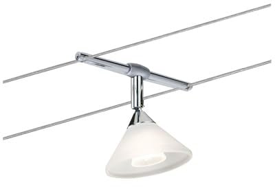 Paulmann Leuchten 94138 Seilspot Colmar, Metall, GU4, chrom satin, 8.5 x 16 x 11 cm