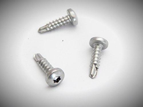 Lederer Bohrschrauben 100 Stück, 4,2 x 22 mm, Linsenkopf, Torx TX 20, Edelstahl A2, für Alu oder Kupfer, DIN 7504 M-T