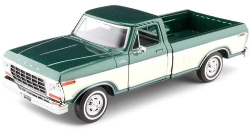 Ford F-150 Custom, metallic-dunkelrot, 1979, Modellauto, Fertigmodell, Motormax 1:24