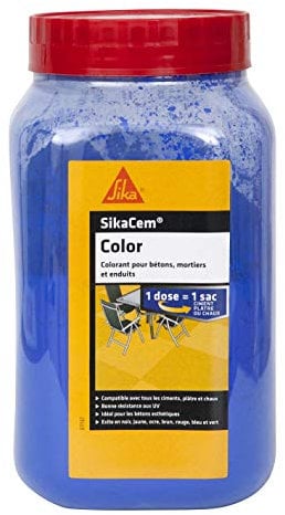 sikacim color – Colorante in polvere per cemento, calce e gesso, blu, 73598