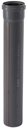 Ostendorf HTsafe HT-Rohr mit Muffe DN 90 mm 2000 mm
