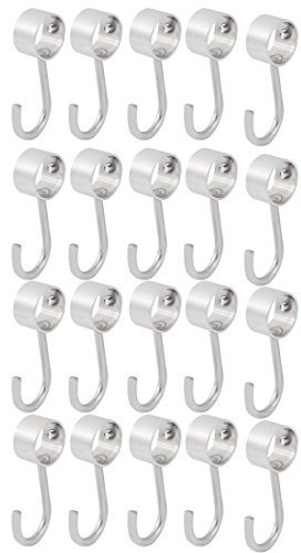 Aexit Wardrobe Bathroom Clothes Scarf Bag Cookware Ladle Hooks Hangers 20pcs (6fab88f0ea081d95ba6b21625edc2a42)