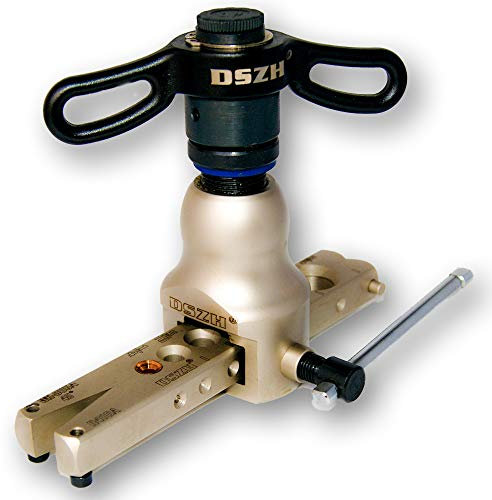 GOLDMAN SERVICE Abocardador excéntrico de Tubos Aire Acondicionado y calefacción. Abocinador expansor con empuñadura de trinquete de fontanería para tubería de Cobre. 1/4 hasta 3/4.
