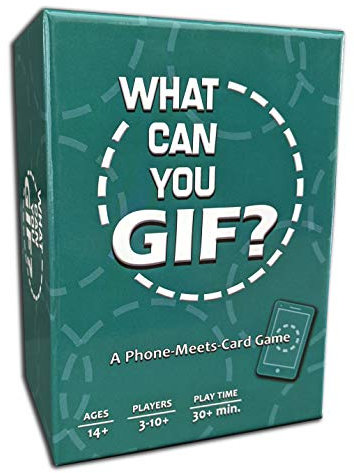 TwoPointOh Games What Can You GIF? Das lustige Kartenspiel für GIF-Liebhaber, Spiele und Geschenk für Erwachsene, Teenager und Tweens – 3–12 Spieler