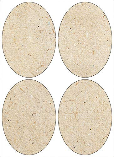 Etiketten aus Graspapier, oval 80mm, Neu, Naturetiketten, 40x Sticker, bestechen durch Haptik und Optik, Naturetiketten: G1300080