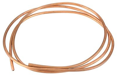 Tubo in Rame Morbido 2M, Tubi di Refrigerazione OD, Tubo Tondo in Rame ID 4mm OD 6mm Utilizzato Nella Produzione di Fili, Cavi, Spazzole, Bussole, Strumenti Aeronautici