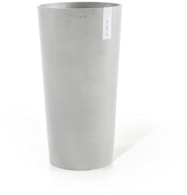 Ecopots Amsterdam - Runder Blumentopf mit Wasserreservoir aus recyceltem Material für drinnen & draußen