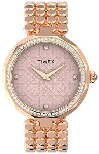 Timex Women's Analogue Watch with a Stainless Steel Bracelet Asheville