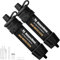 Mini-Wasserfilter NatureNova tragbares Notfall-Wasserfiltersystem, Wandern, Camping, Stroh, Überlebensausrüstung, Notfallvorsorge (schwarz, 2 Stück)