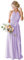 YIANN YIA030 Halfter lange Brautjungfernkleider mit Gürtel Chiffon A Linie Plissee Ballkleider mit Taschen, Flieder, 42