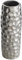 Hohe dekorative Blumenvase handgefertigt Aluminium silber 32 cm Calakmul