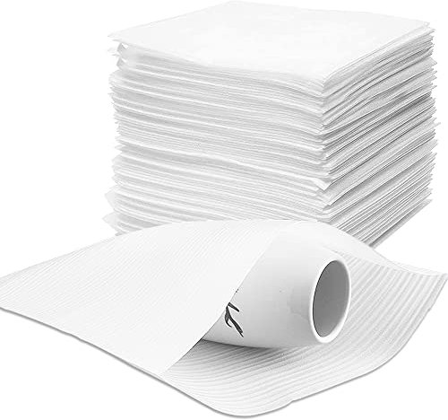 Lxoraziy 100 Stück 300 * 400mm Verpackungsmaterial, Luftpolsterfolie, Umzugsmaterial Schaumfolie, Schaumstoff Beutel, für Verpackung Lagerung und Versand Geschirr, Porzellan, Tassen