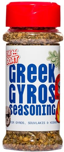 Greek Gyros Seasoning Blend & Rub - perfect for Kebabs, Rotis and Koftes. 60g Shaker. The authentic taste of Greek cuisine.