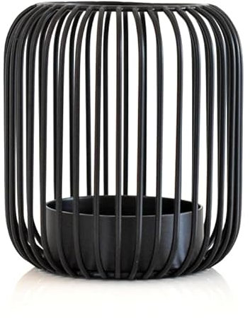 Kerzenhalter Schwarz - Teelichthalter Schwarz Deko - Aesthetic Room Decor - Kerzenständer - Dekoration Wohnzimmer Modern - Galeara design