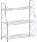 Mutool 3 Tier Metal Plant Stand, Ladder Shelf for Outdoor Indoor Plant, Corner Plant Shelf Ladder Planter for Garden Balcony & Patio, Silver