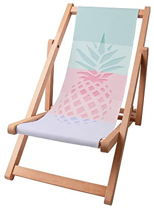 DreamRoots Kinder Liegestuhl Outdoor, Klappbarer Gartenstuhl für Draußen, Faltbarer Campingstuhl mit Waschbarem Bezug aus 100% Polyester bis zu 130 kg