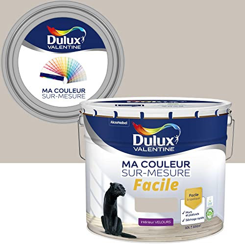 Ma Couleur Sur-mesure par Dulux Valentine – Peinture Intérieure Murs, Plafonds, Boiseries - Facile à appliquer - Velours Grain de Sable 10 L