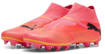 Puma Men Future 7 Match+ Ll Fg/Ag Soccer Shoes, Sunset Glow-Puma Black-Sun Stream, 41 EU