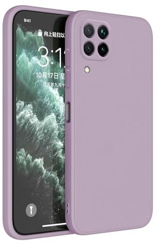 Topme Handyhülle Hülle Fur Huawei P40 Lite 4G (6.4 Inches) Case Schutzhülle, Hautschutz Aus TPU Silikonhülle - Gras lila