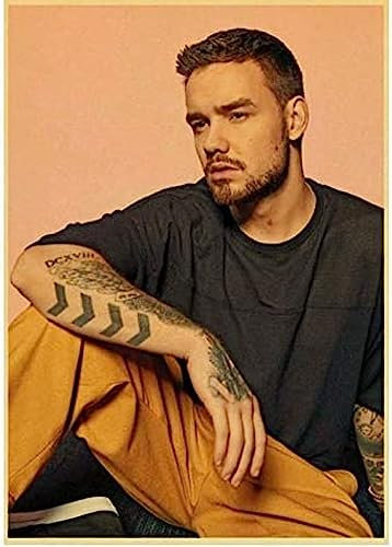 Poster Liam Payne Musik Sänger Poster Porträt Bilder Poster Und Drucke Leinwand Malerei Kunst Wand Home Decor 50X70Cm Kein Rahmen