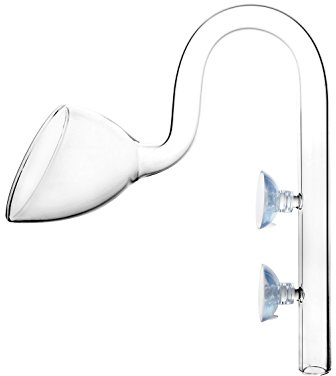 JARDLI Glas Lily Pipe Auslauf für Aquarium Pflanzen Tan (20mm für 19/25mm Schläuche)