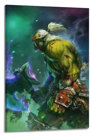 Quem Póster de Broxigar de personajes de juego de World of Warcraft, pintura decorativa, póster de pared e imagen artística impresa moderna para dormitorio familiar, pósteres de decoración de