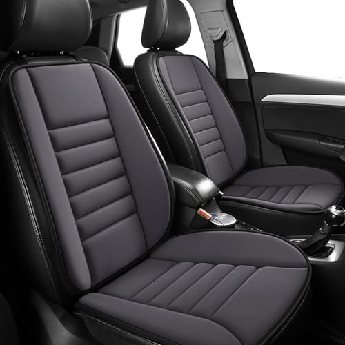 Big Ant Auto Sitzkissen & Rückenkiseen, Memory Foam Rückenstütze und Sitzauflage für Schmerzlinderung, Abnehmbares Autokissen Set für Autositz, Bürostuhl und Rollstuhl - Dunkelgrau