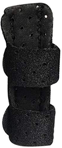GERALD Einstellbare Trigger Finger Schiene für Finger Steifigkeit Mit Extra & Loop Tape Fit Alle Finger, & Popping Schmerzlinderung Von Stenose Tenosynovitis, Schwarz