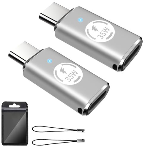 TiMOVO 2 PZS Adaptador Lightning Hembra a Tipo C Macho, USB 3.0 Adaptador para Carga Rápida, Convertidor Conector para iPhone 15/16/Pro/Pro MAX/Plus y USB-C Dispositivos, No Apto para OTG/Audio,Plata