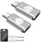 TiMOVO Lightning Buchse auf USB-C Stecker Adapter, 2 Stück USB-C Stecker auf Lightning Buchse Adapter Schnellladung & Datenübertragung für iPhone 15/16/Pro/Pro Max/Plus, Nicht für OTG/Audio, Silber