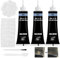 Leder Reparatur Set 3 Stück Leder Reparatur Set Schwarz Lederreparatur Creme Leder Kratzer Reparatur Paste Leder-Restaurator zum Restaurierung Risse von Sofas, Möbeln, Lederjacke, Bootssitz (Schwarz)