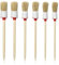 Alethron Borstenpinsel, 6 Stück Pinsel Rund 20mm/25mm/30mm Professionelles Naturholz Rundpinsel Ringpinsel Set Wachspinsel zum Streichen von Wänden und Möbeln für den Hausgebrauch