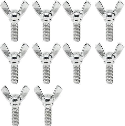 10pcs M8 Wing Screws Wing Bolts,Stainless Steel Wing Bolt,Thumb Hand Screws,Butterfly Screws 40mm